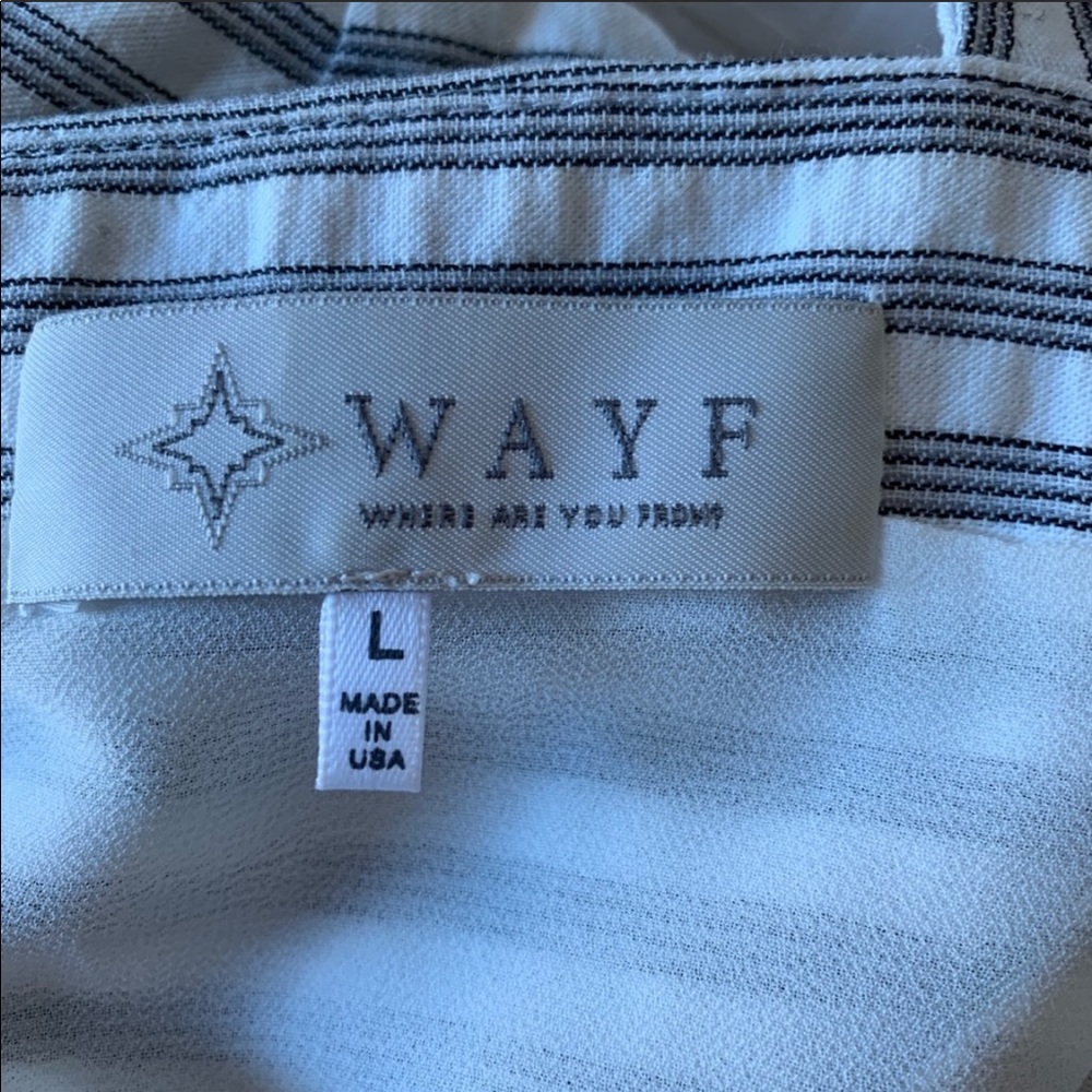 WAYF Striped Crop Top Large C125 - Picture 5 of 6